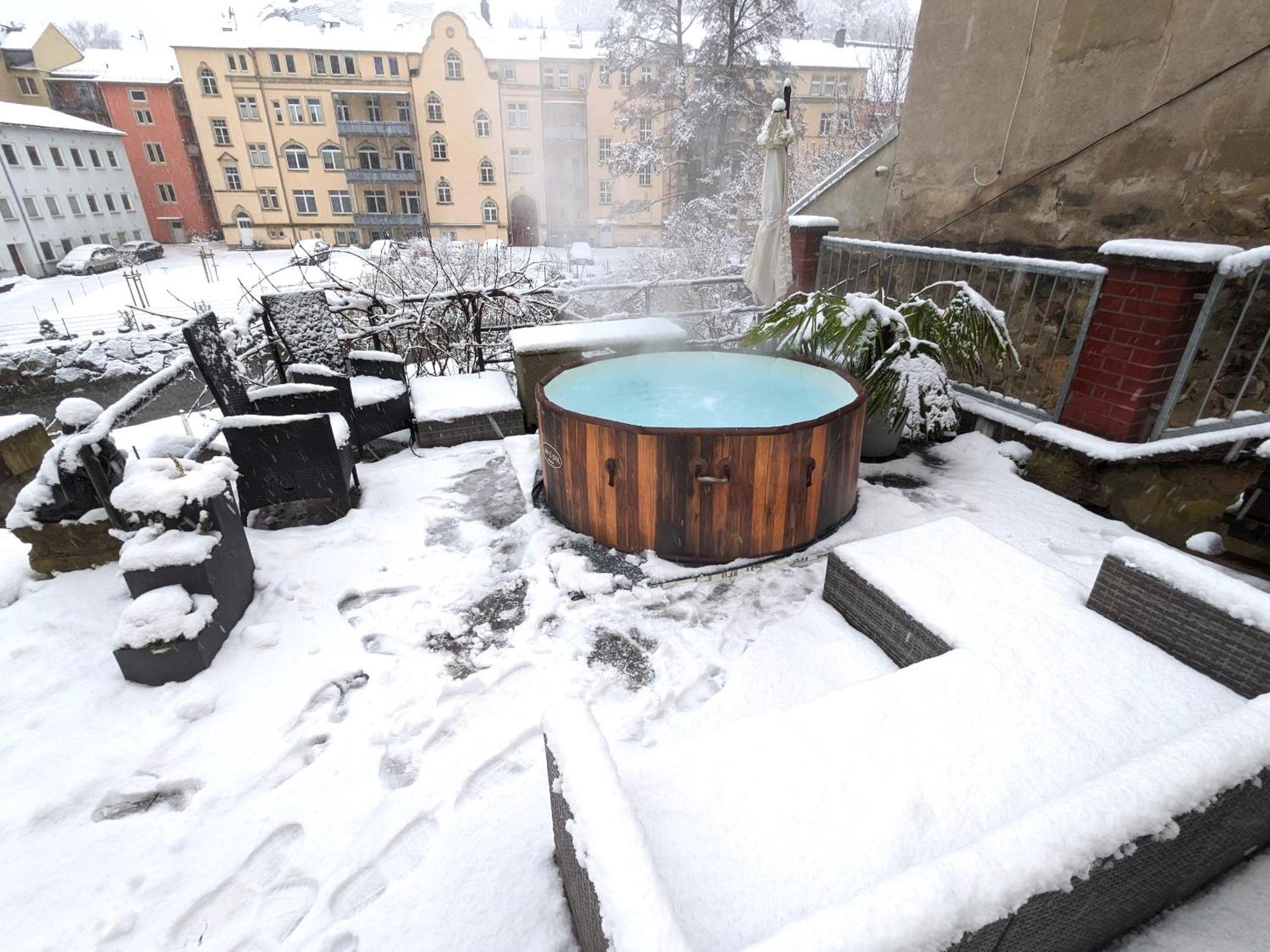 Uo - Urlaubsmagie - Helle Wohnung,Sauna,Whirlpool 赛博尼茨 外观 照片