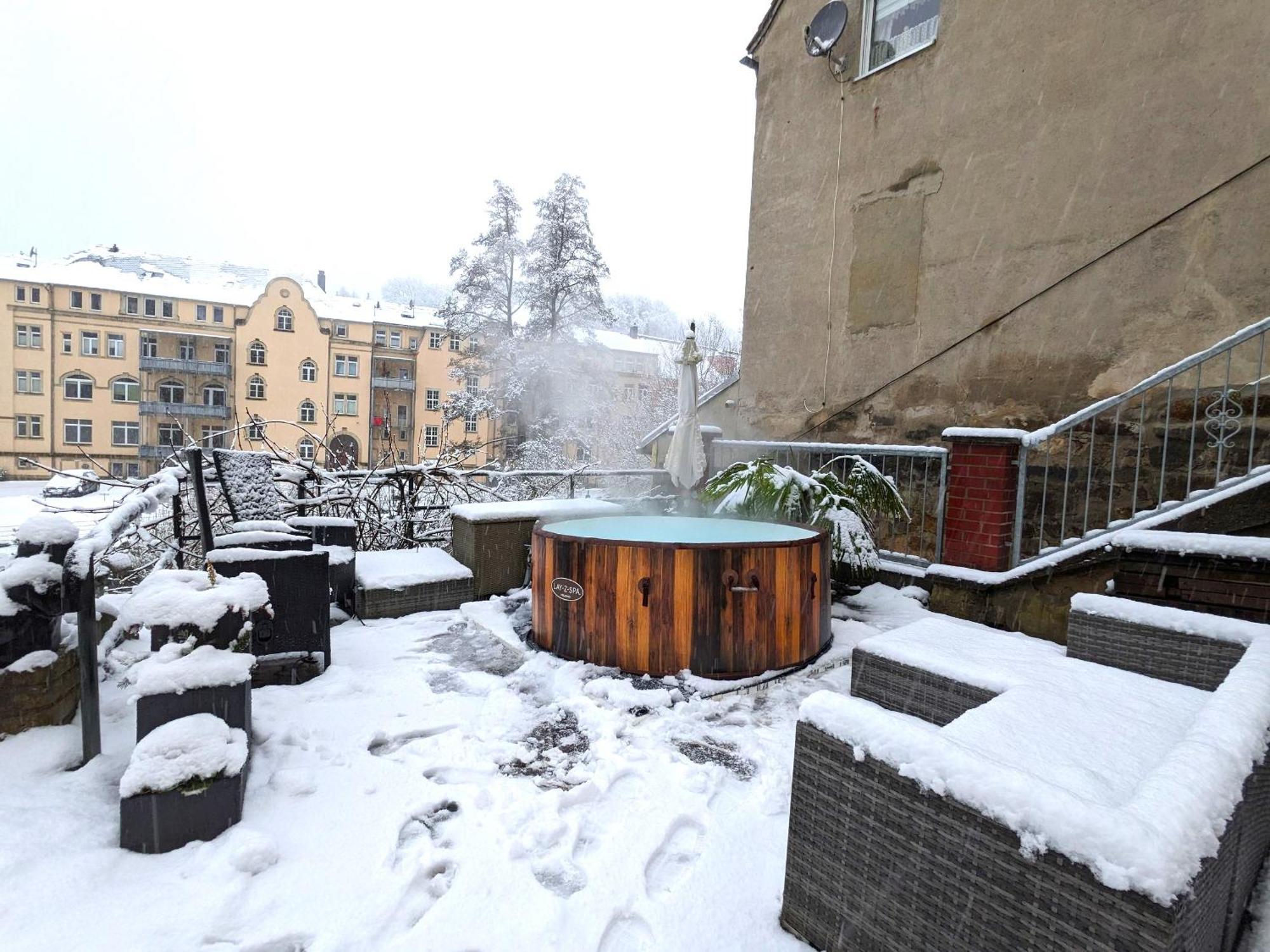 Uo - Urlaubsmagie - Helle Wohnung,Sauna,Whirlpool 赛博尼茨 外观 照片