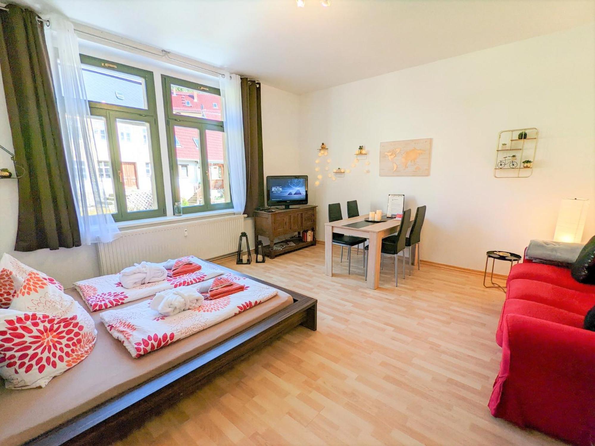 Uo - Urlaubsmagie - Helle Wohnung,Sauna,Whirlpool 赛博尼茨 外观 照片