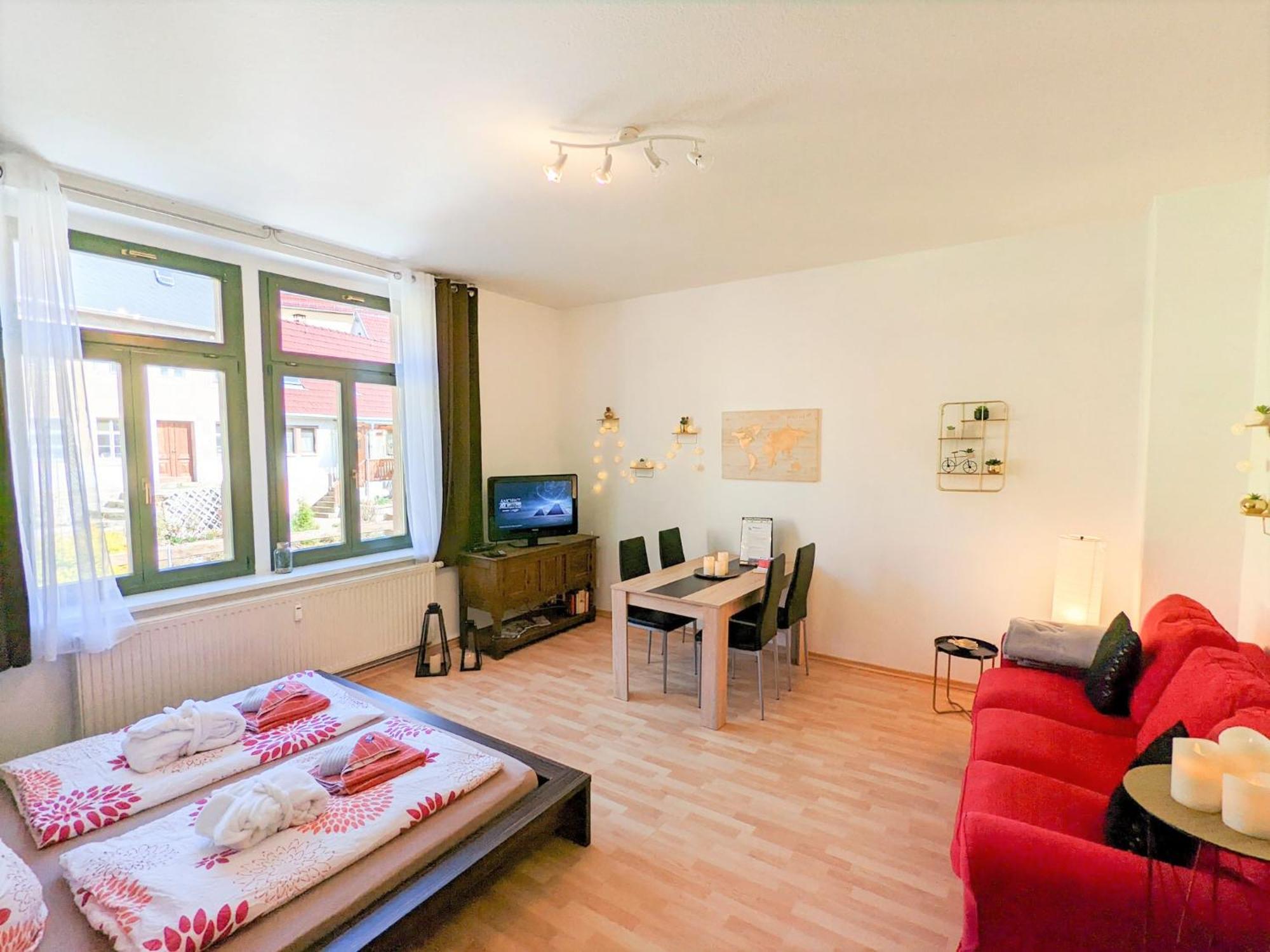 Uo - Urlaubsmagie - Helle Wohnung,Sauna,Whirlpool 赛博尼茨 外观 照片