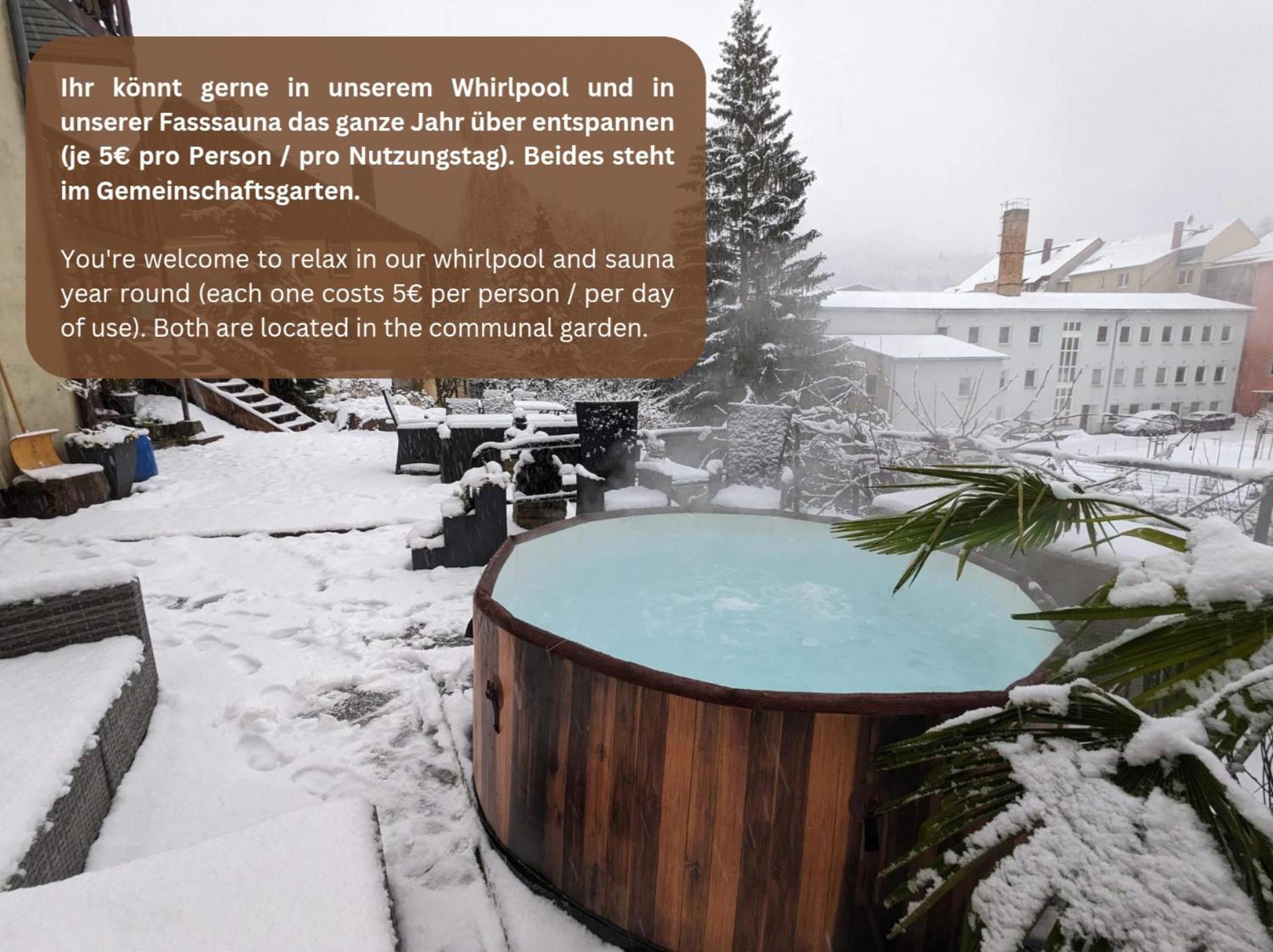 Uo - Urlaubsmagie - Helle Wohnung,Sauna,Whirlpool 赛博尼茨 外观 照片